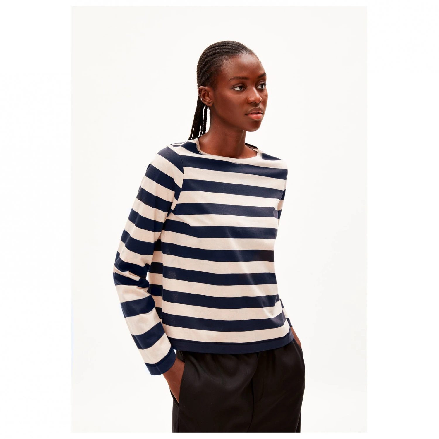 Armedangels Women's Mariekaa Block Stripes - Longsleeve 2 Armedangels Women's Mariekaa Block Stripes - Longsleeve - Image 2