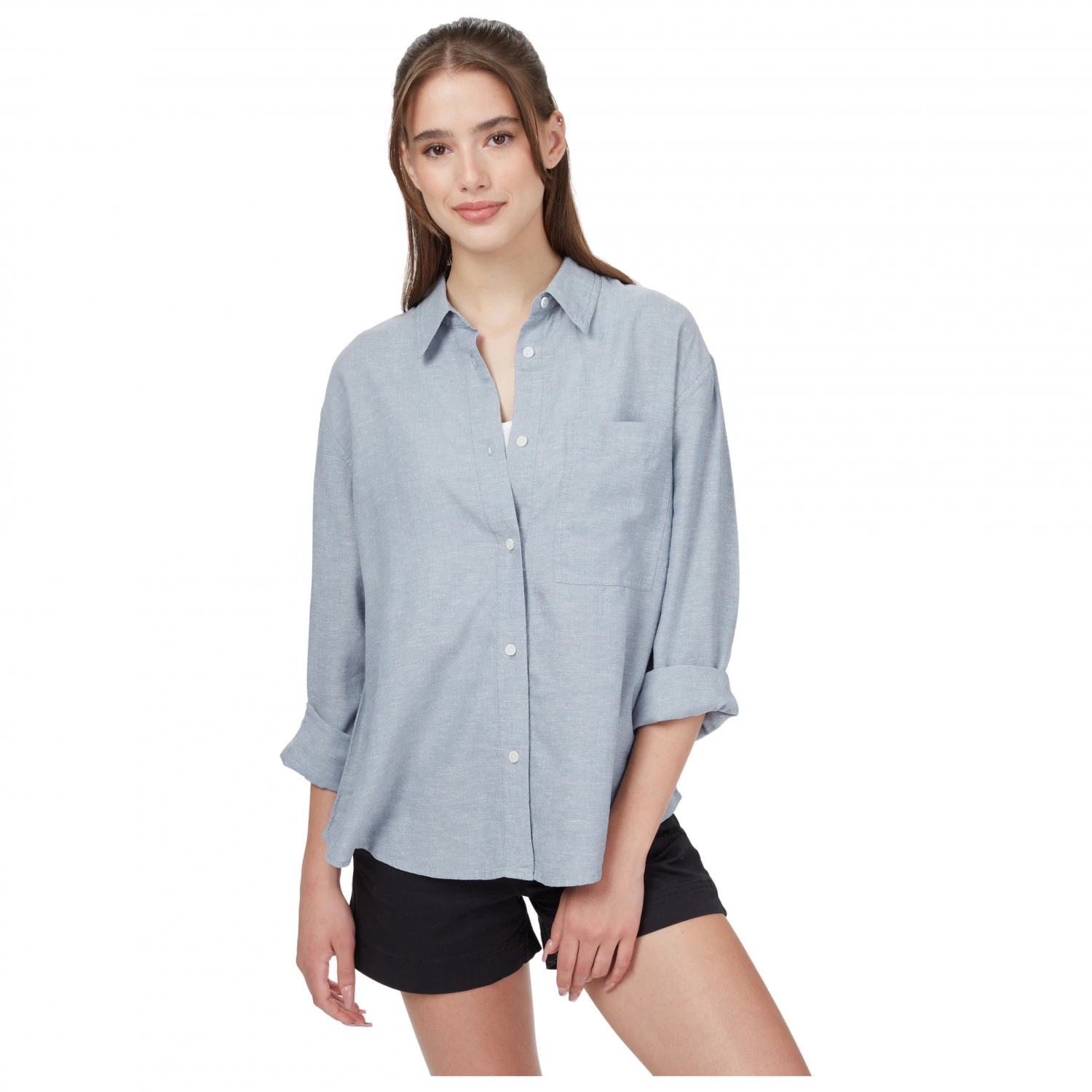 Tentree Women's Hemp Button Front Shirt - Blouse 5 Tentree Women's Hemp Button Front Shirt - Blouse - Image 5